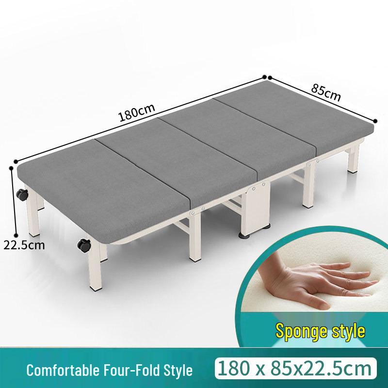 Portable Folding Bed & Mat for Office Lunch Breaks - Convertible, Single-Use, Sit or Lie Down Option