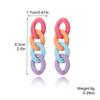 Trendy Acrylic Geometric Earrings For Women Colorful Chain Design 2023 Summer Fashion