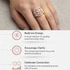 Original Bicolor Witches Knot Rings Silver Plated with Full Zircon Inlay Witchcraft Protection Knot Ring Jewelry Gifts for Women