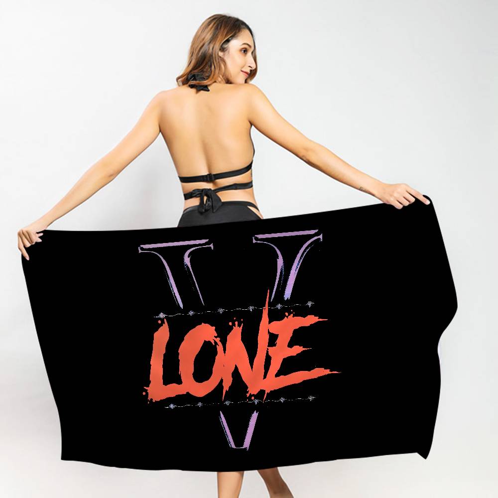 British Clothing Brand V-VLONE Beach Towel Colorful Bath Towels For Girl Microfiber Quick Dry Sand Free Yoga Spa Gym Pool