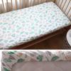 Baby Crib Fitted Sheet For Newborn Soft Cotton Bed Cot Mattress Cover With Rubber 130x70cm