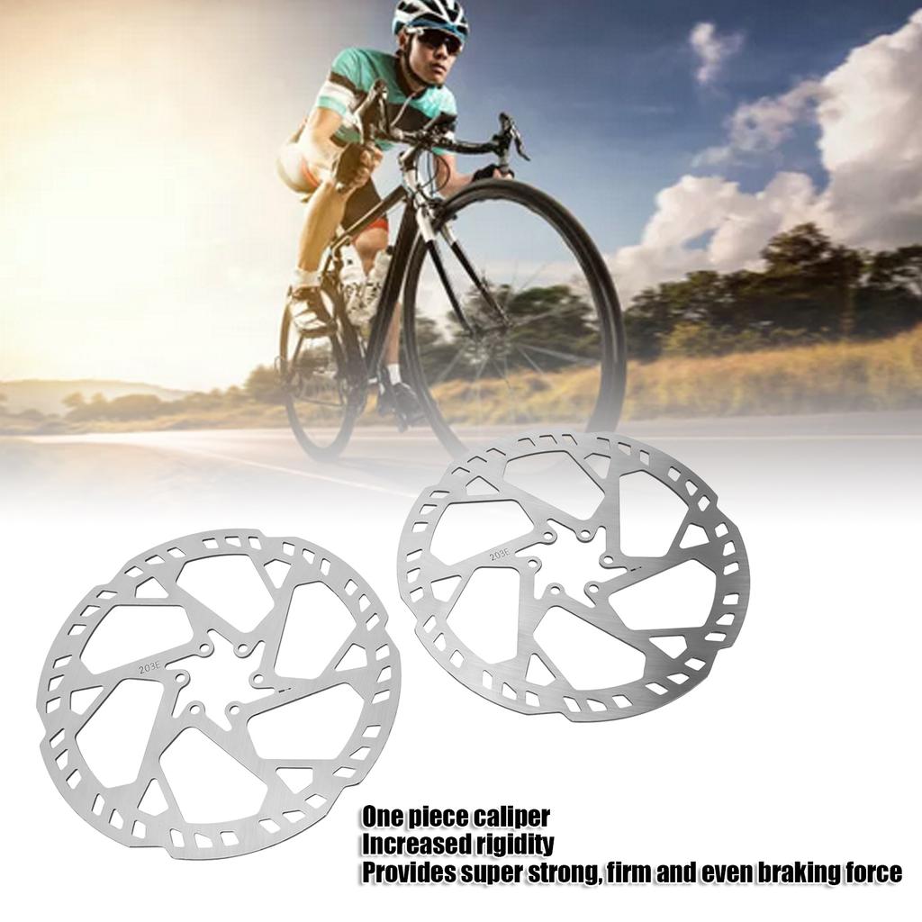 4 Piston Hydraulic Disc Brake Set Aluminium Alloy Front and Rear Brake MTB Hydraulic Brakes with 203mm Disc