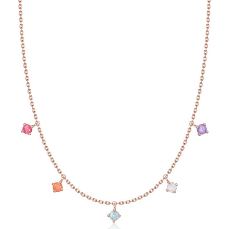 

ELLE Jewelry Rainbow Star Necklace ELBRNN241 Rose gold