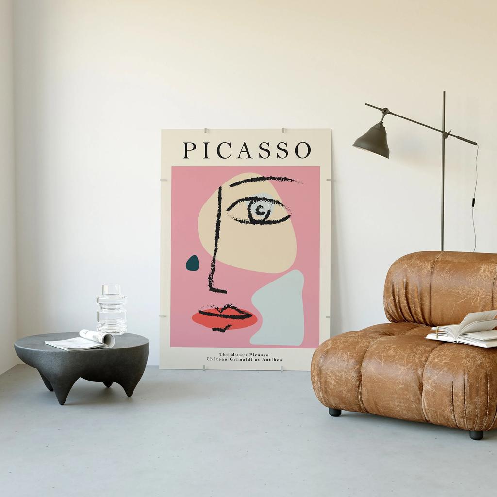 Stampa Murale Mostra Picasso Arte Astratta Vintage Minimalista Volto Corpo Pittura su Tela Poster Immagine per Decorazione Casa