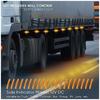 LED Marker Light Amber 24V for Semi Truck Trailer – Side Outline Cab Marker Light for Truck Bus Van Caravan Boat (4 PCS)