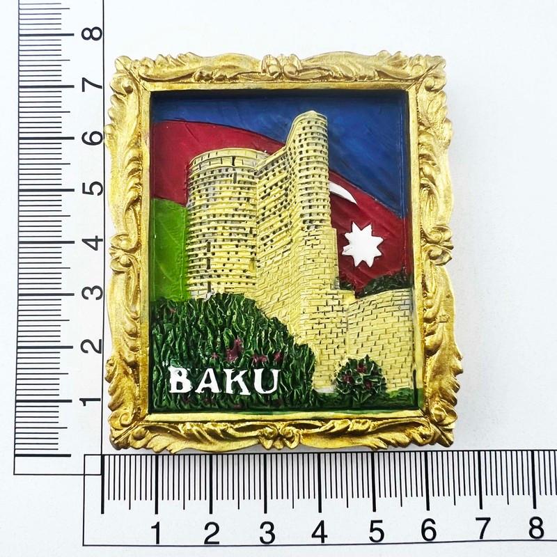 

Azerbaijan Travelling Magnets Baku Tourist Souvenirs Fridge Stickers Home Decor Wedding Gifts Magnetic Stickers
