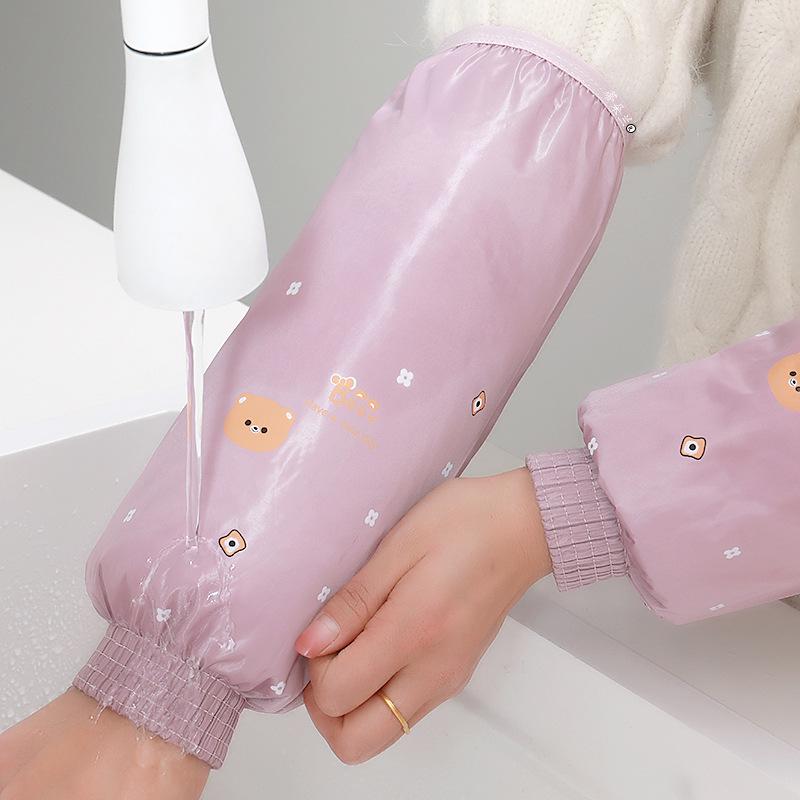 Bear Long Waterproof Stain-Proof Sleeves for Kitchen, Chores, and Office Durability