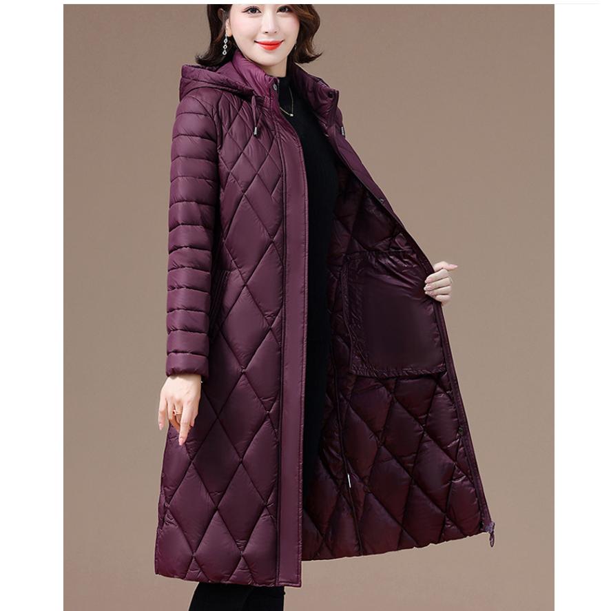 Women's Over-the-knee Down Padded Jacket Thickened Western Style Loose Padded Jacket Plus Size Padded Jacket Winter
