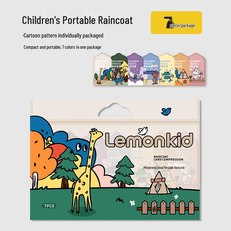 Lemonkid Disposable Kids Raincoat Set