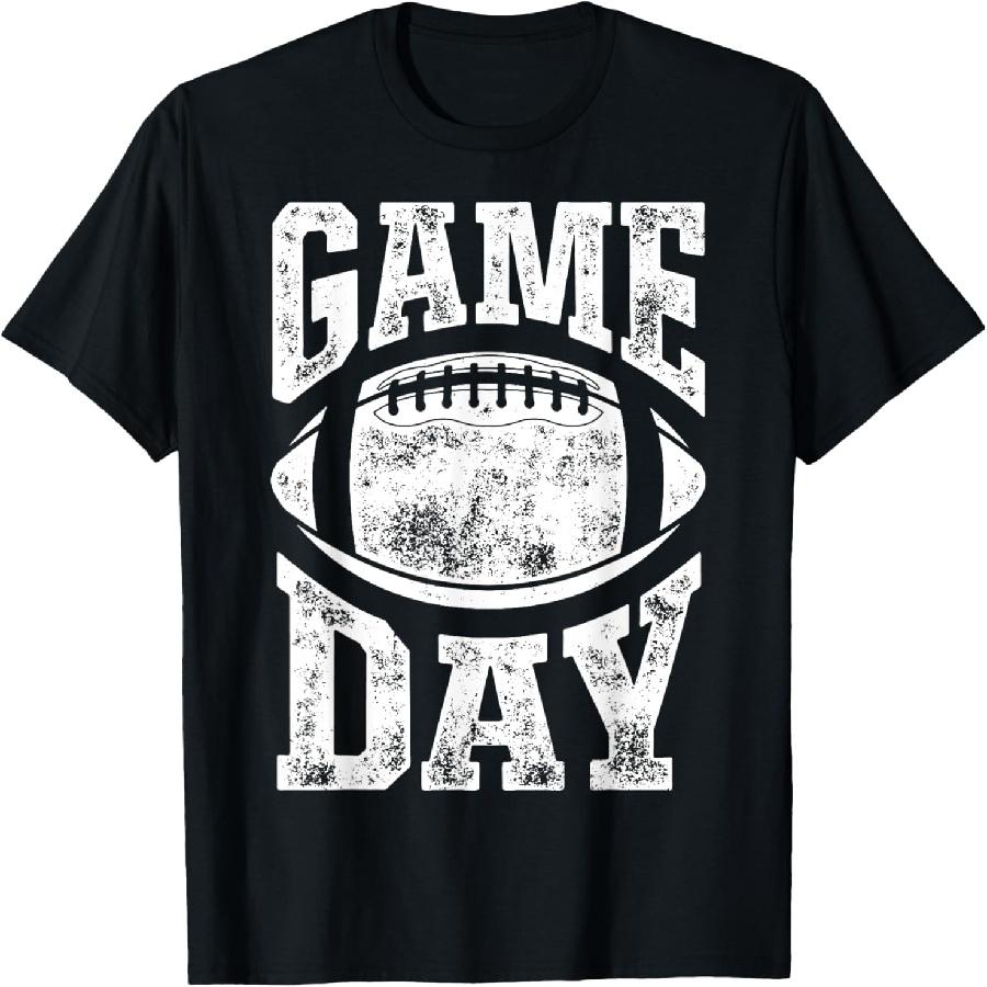

Game Day Football Season Funny Men Women Team Sports Vintage T-Shirt XXXXXL чорний