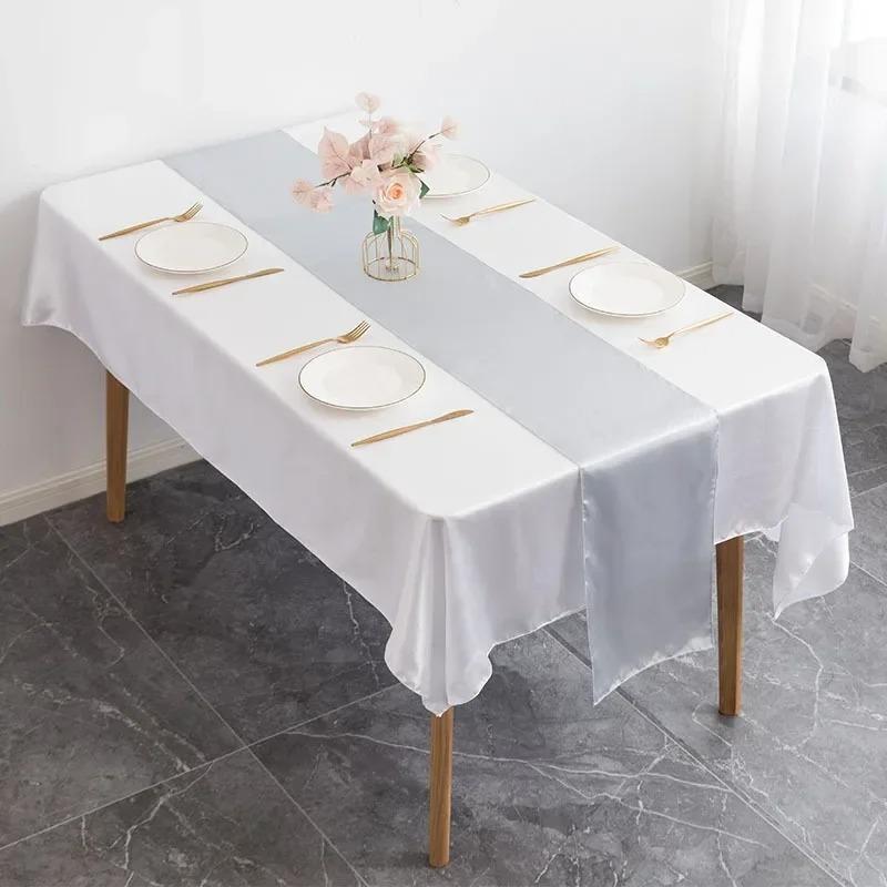 5pcs 30x275cm Satin Table Runner Wedding Decoration For Modern Birthday Party Hotel Show Banquet Luxury Design Nice Pattern