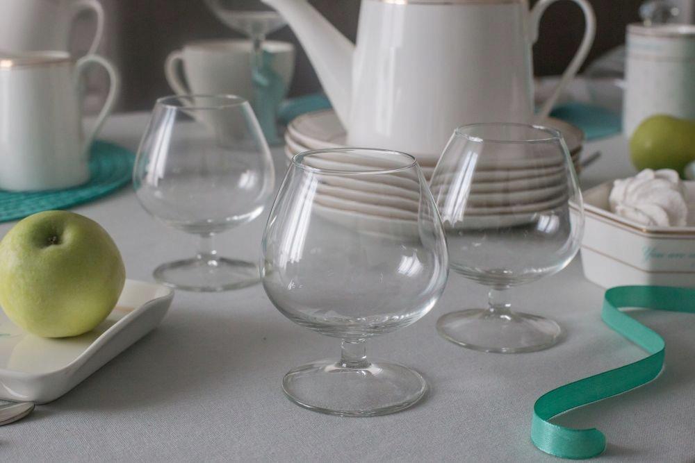 Kieliszki do koniaku i brandy szklane 240 ml komplet 6 sztuk