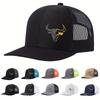 Bull Head Print Breathable Mesh Hats Summer Richardson Truck Driver Hat Men Women Outdoor Baseball Cap Fishing Peaked Caps