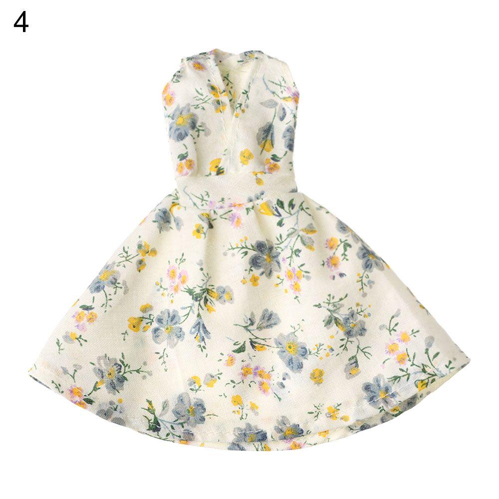 

Newest DIY Kids Gift Toy Dolls Dress Casual Wear Girl Floral Clothes Doll Accessories