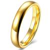 Fashion Simple Smooth Stainless Steel Ring for Women and Men Classic Couple Rings Wedding Engagement Jewelry