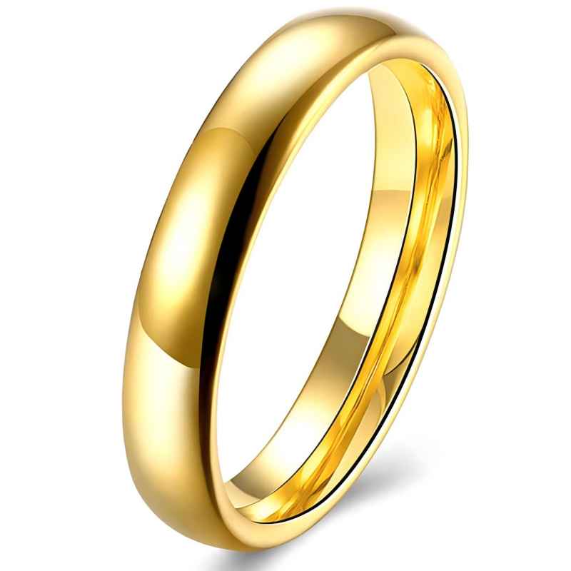 Fashion Simple Smooth Stainless Steel Ring for Women and Men Classic Couple Rings Wedding Engagement Jewelry