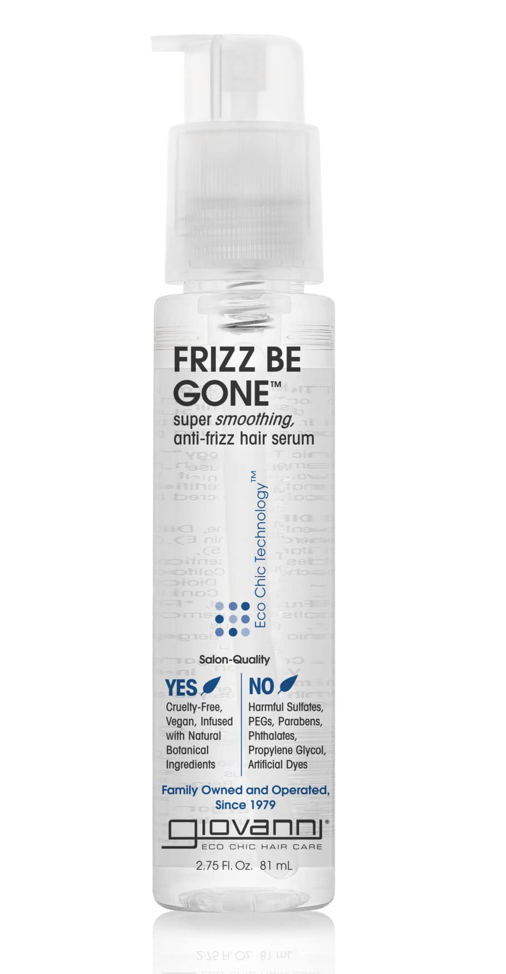 

giovanni Frizz Be Gone Разглаживающая сыворотка для волос 81 мл