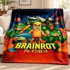 Brainrot blanket Flannel Blanket Soft Cozy Plush Throw for Sofa Bed Lightweight Home Decoration Outdoor camping