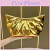 Pu Clutch Bag For Women With Solid Color And Pleated Design For Formal Events