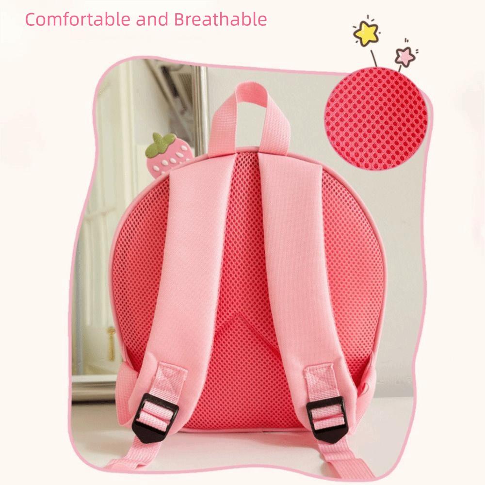 Oxford Cloth Cute Cake Backpack Eggshell Design Double Shoulder Strap Children's Bag Cartoon Baby Schoolbag