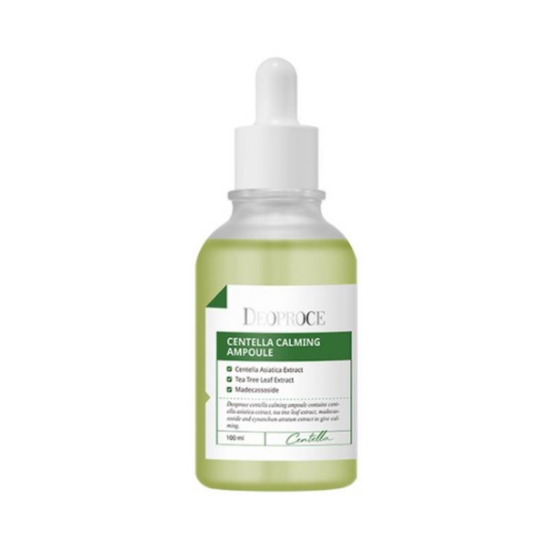 DEOPROCE Centella Calming Ampoule 100ml – Soothing Hydrating Serum for Sensitive & Irritated Skin