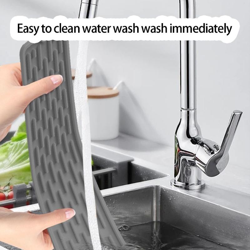Heat Resistant Easy Cleaning Strips Silicone Pad Kitchen Accessory Ideal For Countertops Cabinet Shelf And Appliance