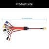 MultiInterface XT60 to FUTABA EC3 Splitter Wire Adapter Cable for Remote Models Drones and Highly Power Devices