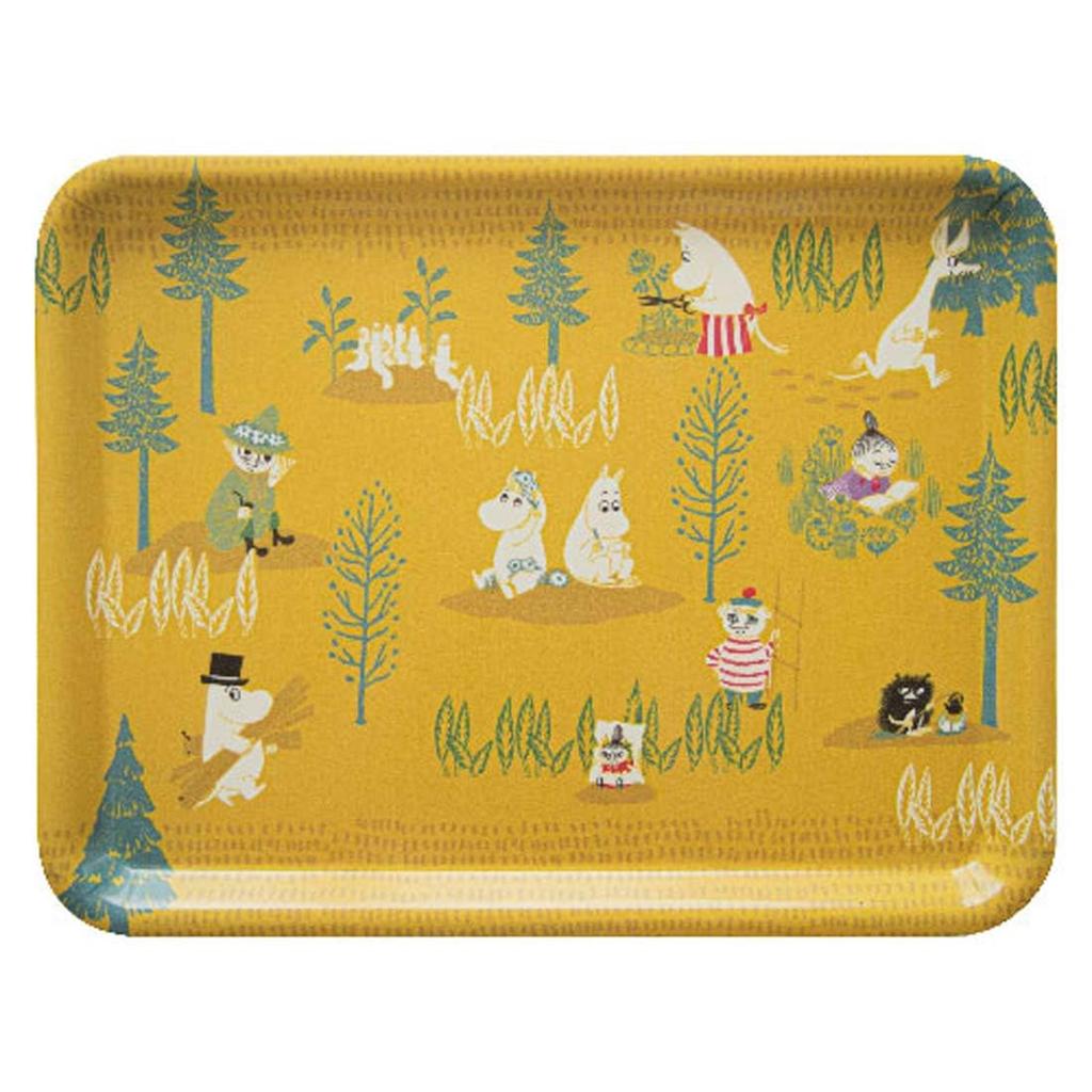 Okato MOOMIN Tray Dishwasher Safe Microwave Safe M Moomin and Friends Width 36 x Height x Depth 28cm Made in Japan Non-Slip 1.5