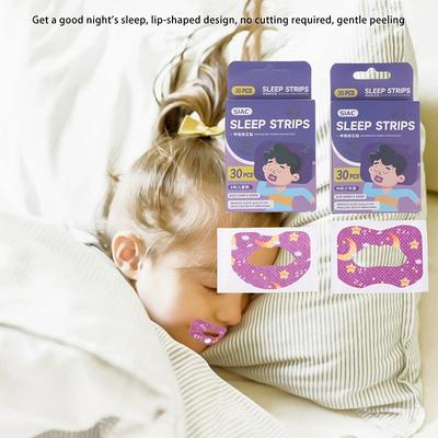 30PCS Children Anti-snoring Stickers Mouth Correction Stickers Anti-snoring Breathing Orthosis Mouth Sticker Improve Night Sleep