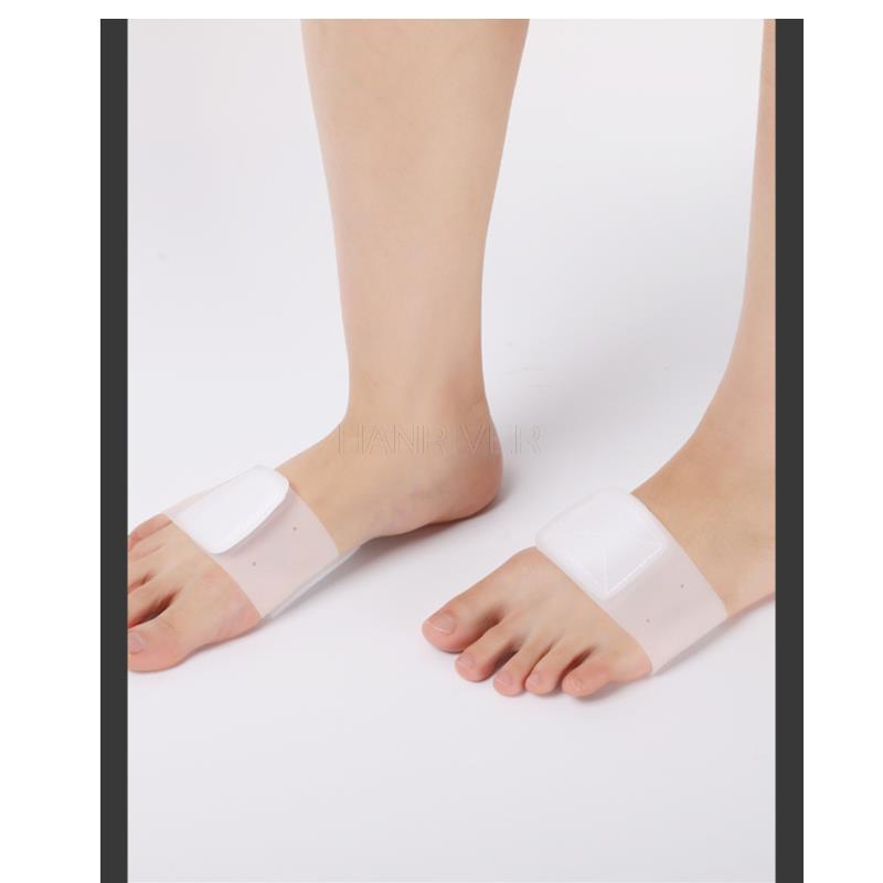 1 Çift silikon düz taban kemer desteği bandı, düz taban ve ayak dışa dönüklüğü için kemer destek kayışı, kemer destek kemeri. Ayak bakımı