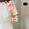 New Acrylic Lipstick Bag For Wommen High Quality Acrylic Shoulder Bag Flower Bow Bag Mini Change Key Crossbody Bag