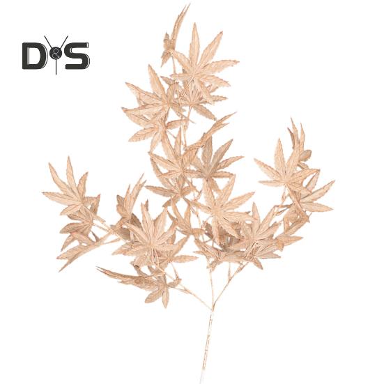 Artificial Maple Leaves Branch Flexible Wire Stem Realistic Non-withering No Watering Wedding Photo Props Indoor Outdoor Home Office Garden