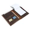 Retro Notebook Briefcase Folder B5 Document Book Cover Business Crazy Horse Leather Contract File Organizer