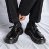 3186 Men's Shoes New Spring Black Casual Leather Shoes Men's Business Dress Low-top Tooling Shoes