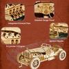 ROBOTIME Model Car Kits - Wooden 3D Puzzles - Model Cars to Build for Adults 1:16 Scale Model Grand Prix Car