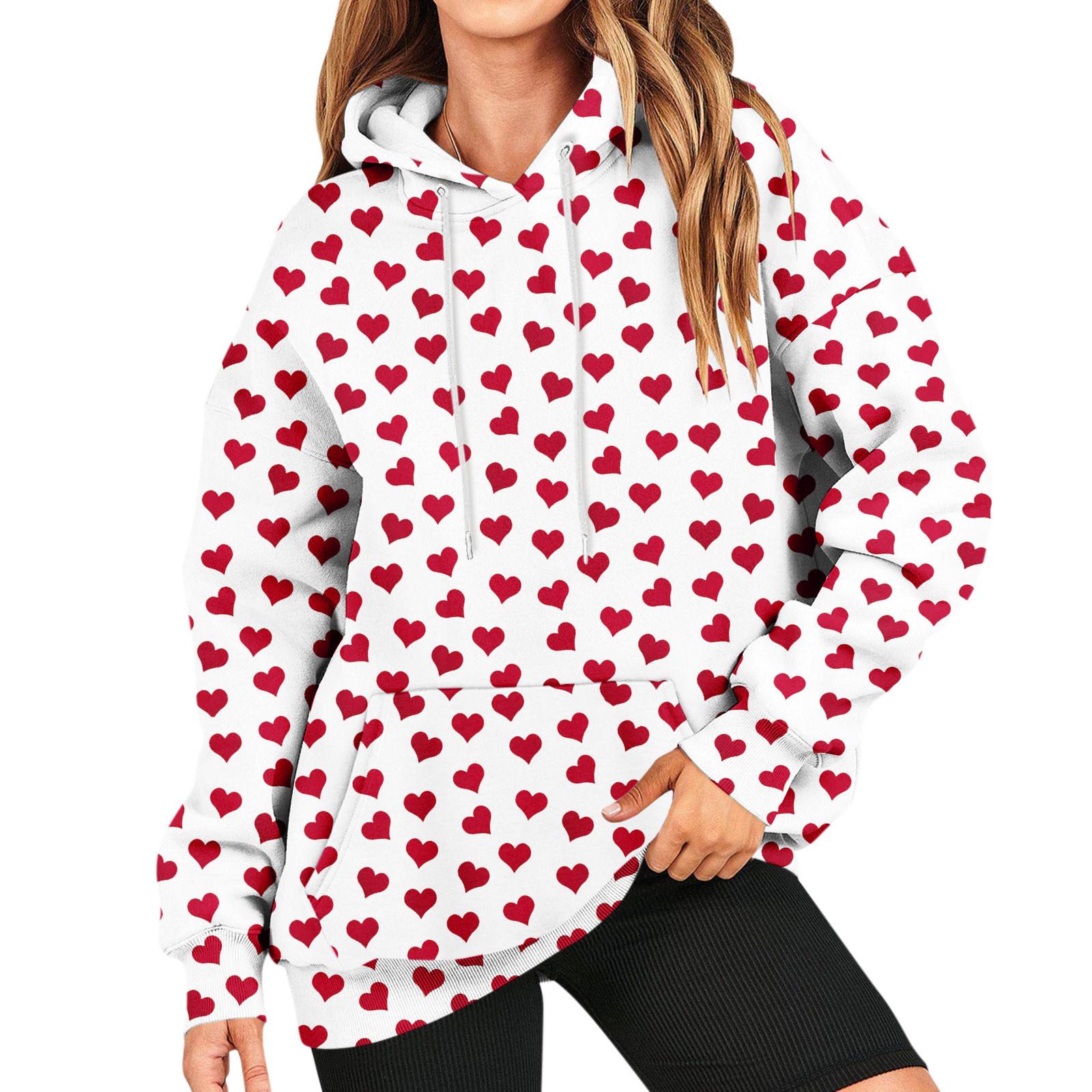 

Женская мода, повседневный универсальный повседневный топ с v-образным вырезом и длинными рукавами с принтом XL белый