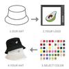 MOTE-ZA203 Hat Bulk  Logo Reversible Bucket Hats Custom Summer Black Bucket Hat Reversible Embroidery Printing