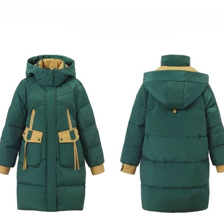 Winter Women Loose Thickened Cotton Coat Korean Fashion Mid Long Clothes