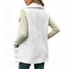 Womens  Vest Casual Lightweight Fuzzy Sleeveless Jackets with Pockets