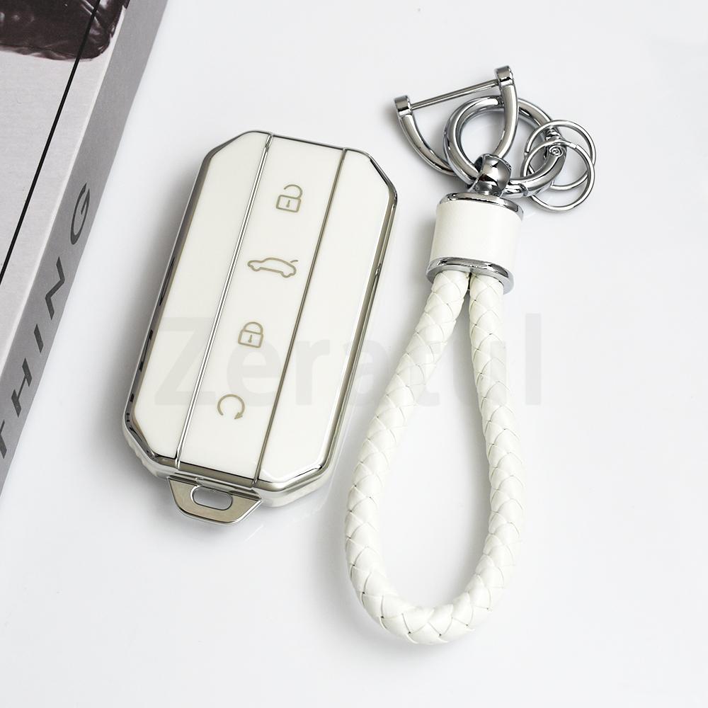 Auto Keychain Accessories Car Key Case For Chery Jaecoo J7 7 J5 5   Tpu Remote Fob Shell Protection Cover Housing Holder