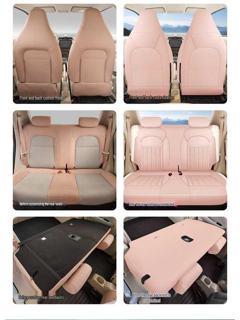 Leapmotor T03 2025 Autositzbezug - Light Enjoy Edition, Fun Share, Smart Enjoy, Ganzjahres-Vollabdeckungskissen