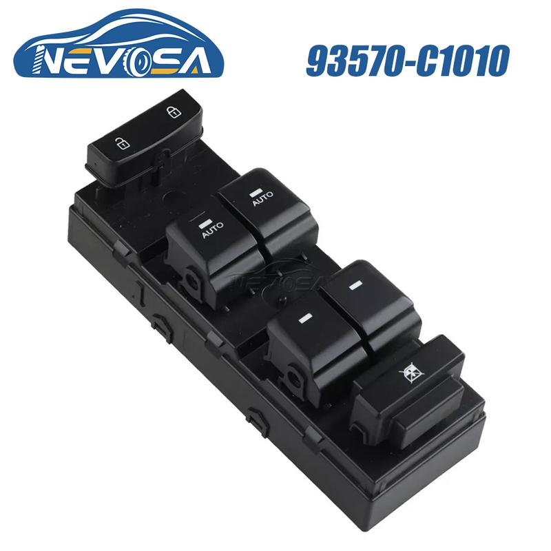 NEVOSA 93570-C1000 93570-C1010 1 / 2 AUTO Front Left Power Window Switch Master Button For Hyundai Sonata 2015 2016 2017 18