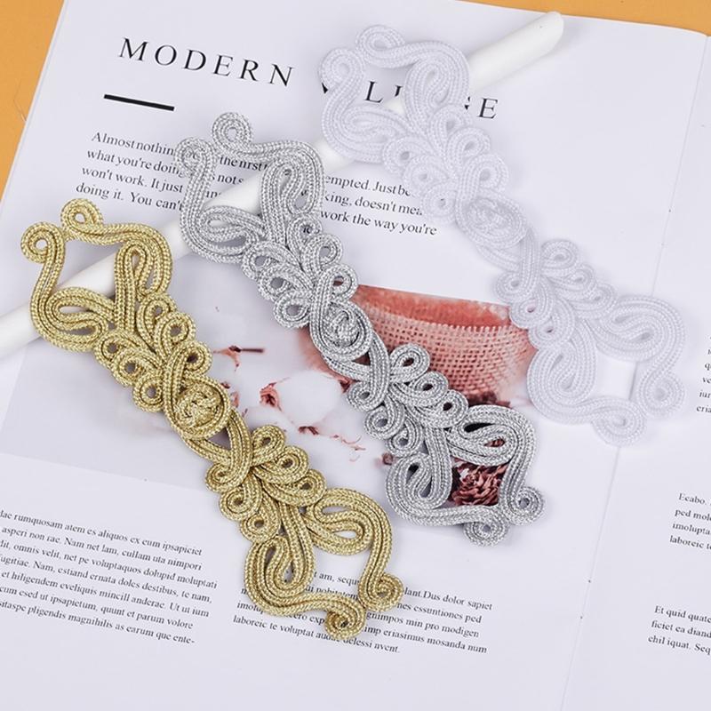 Chinese Cheongsam Knot for FROG Buttons Exquisite Large Hand-woven Buttons Fastener Sewing Buckle for DIY Casual Clothing