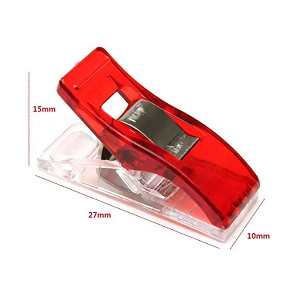 Mini Transparent Sewing Clips with White Strong Edging