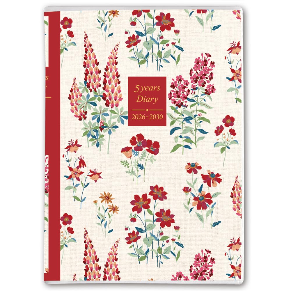 

Nolty Pagem 2026 A5 Memory Laura Ashley Fernshaw 8634 January Diary, 5-Year Use, (Starts 2026)