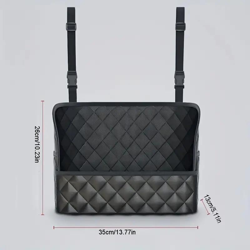 1pc Car-mounted Storage Bag Car Seat Hanging Handbag Holder  Tissue Storage Bag PU Leather Storage Bag Large Capacity Storage Bag