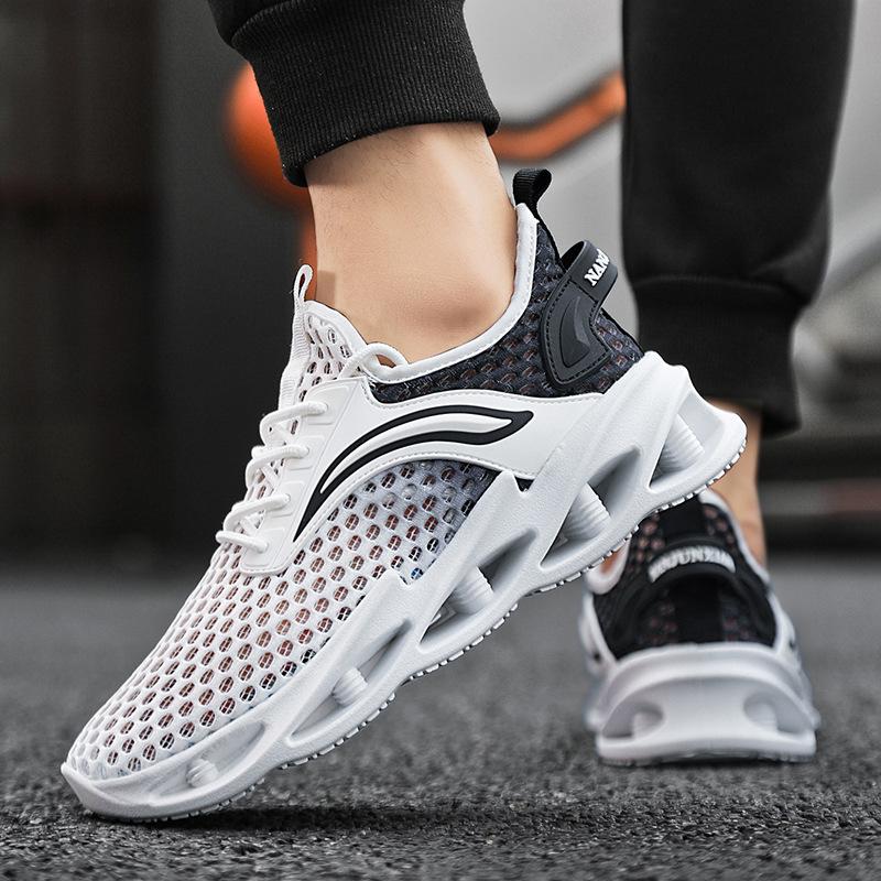 Men's Shoes Summer Breathable Single Mesh Shoes 2024 New Casual Versatile Large Mesh Wading Travel Non-slip Sports Shoes