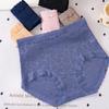 Big Size Ladies Summer New Sexy Lace Breathable No Mark High Waist Belly Triangle Briefs