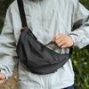 2025 new trendy plaid waterproof nylon dumpling bag women's leisure sports simple portable shoulder messenger bag men