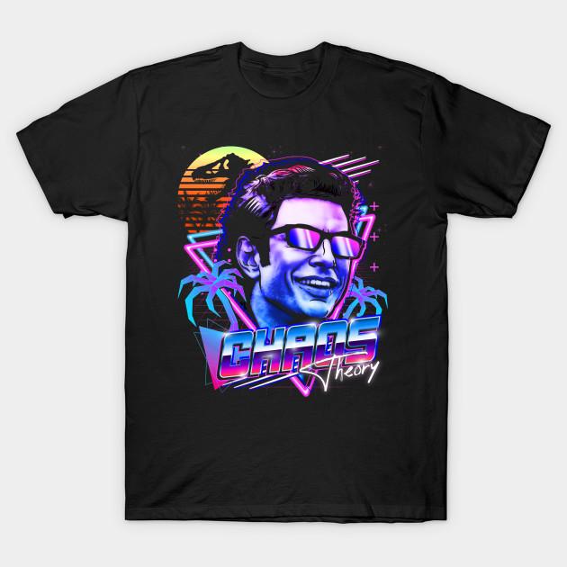 

Men Black Print T-shirt Chaos Theory No-Cut Transfer Paper Print Cotton Tshirt M чорний